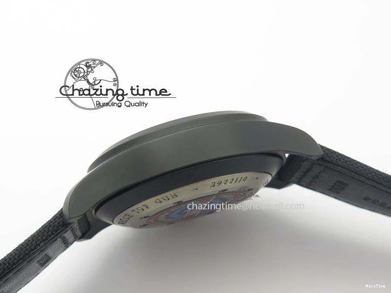 MIROTIME 0218 EasyCare Pilot Chrono IW388001 Real Ceramic ZF 1:1 Best Edition On Black Nylon Strap A 7279